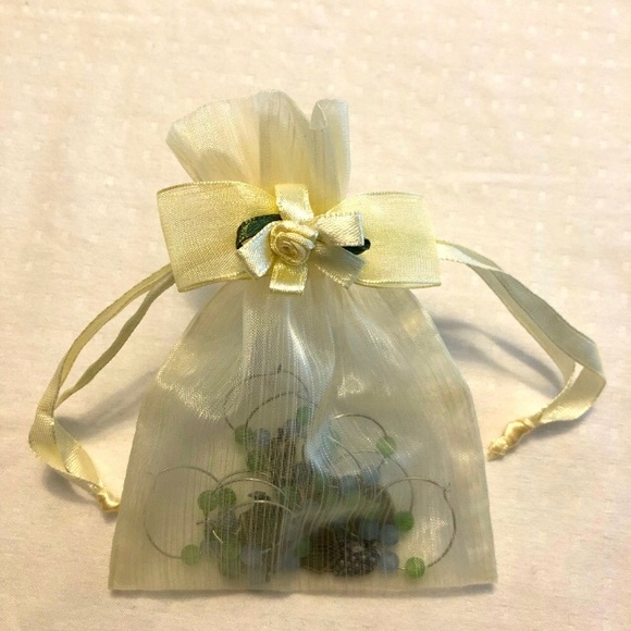 Wine and Cheese Knife Set of 4 & Wine Glass Beaded Charm Identifier Set of 10 - Picture 3 of 5